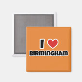 I Liebe Birmingham Magnet (Vorderseite/Rückseite)