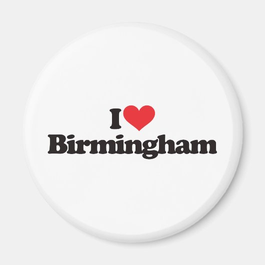 I Liebe Birmingham Magnet (Vorne)
