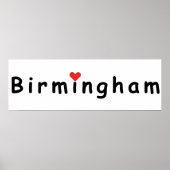 I Liebe Birmingham Poster (Vorne)