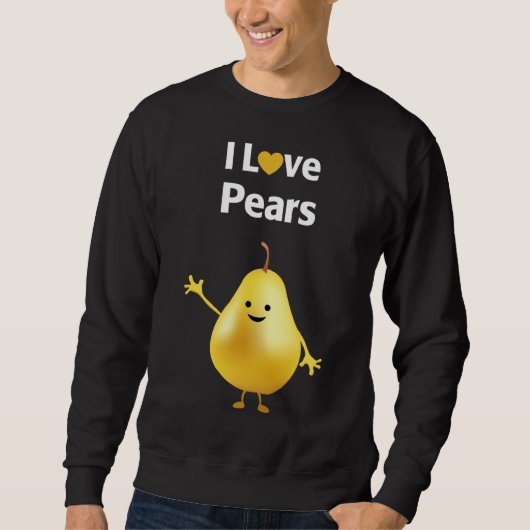 I Liebe Birnen Sweatshirt (Vorderseite)