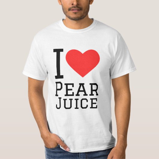 I Liebe Birnensaft T-Shirt (Vorderseite)