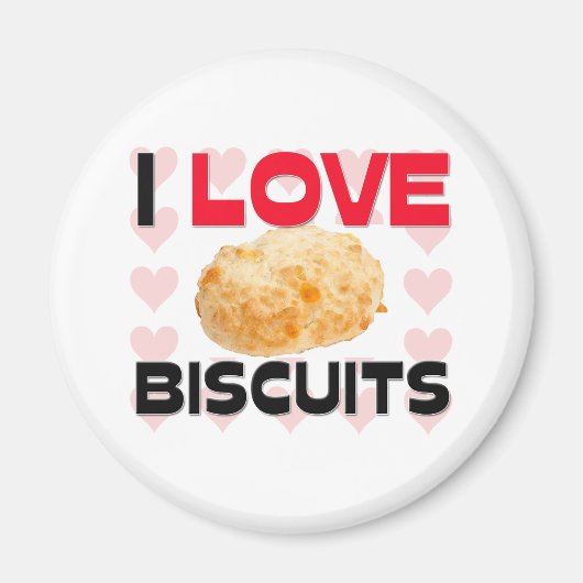 I Liebe Biscuits Magnet (Vorne)