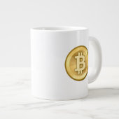 I Liebe Bitcoin Jumbo-Tasse (Vorderseite Rechts)