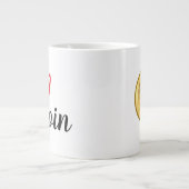I Liebe Bitcoin Jumbo-Tasse (Vorderseite)