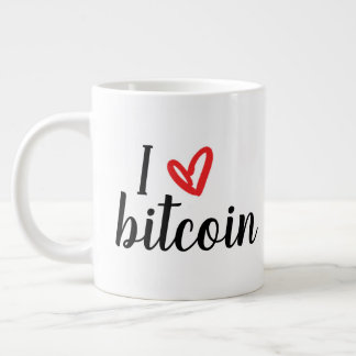 I Liebe Bitcoin Jumbo-Tasse