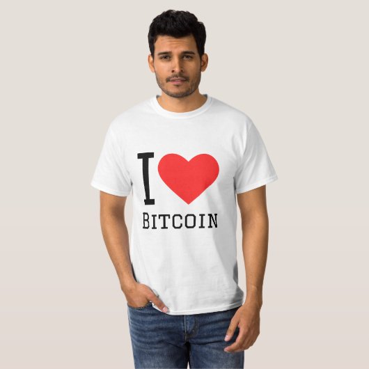 I Liebe Bitcoin T-Shirt (Vorne ganz)