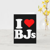 I Liebe Bjs Heart Funny Karte (Gelbe Blume)