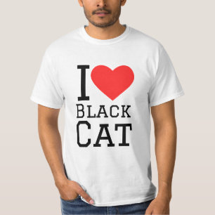I Liebe Black Cat T-Shirt