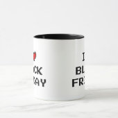 I Liebe Black Friday Weihnachtsgeschenk Weihnachts Tasse (Zentrum)