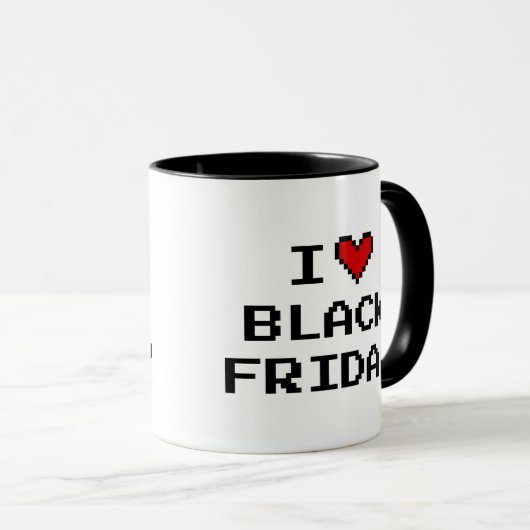 I Liebe Black Friday Weihnachtsgeschenk Weihnachts Tasse (VorderseiteRechts)