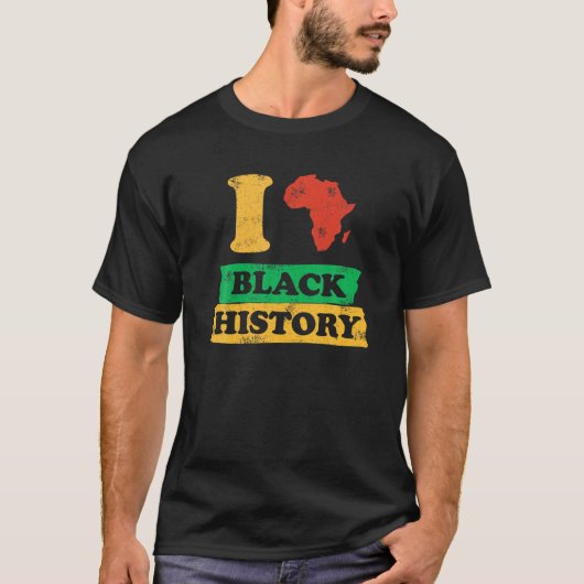 I Liebe Black History T-Shirt (Vorderseite)