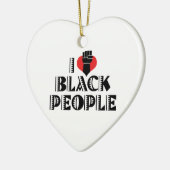 I Liebe Black People Ornament (Links)