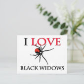I Liebe Black Widows Postkarte (Stehend Vorderseite)