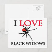 I Liebe Black Widows Postkarte (Vorne/Hinten)