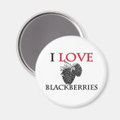 I LIEBE BLACKBERRY MAGNET (Vorderseite/Rückseite)