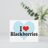 I Liebe BlackBerry Postkarte (Stehend Vorderseite)