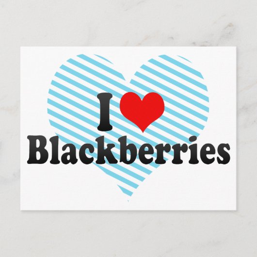 I Liebe BlackBerry Postkarte (Vorderseite)