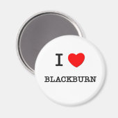 I Liebe Blackburn Magnet (Vorderseite/Rückseite)