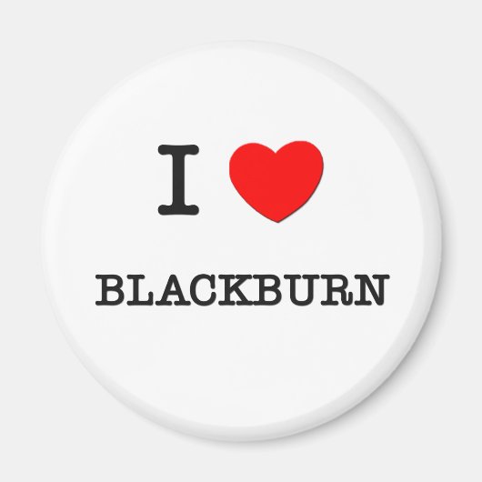 I Liebe Blackburn Magnet (Vorne)