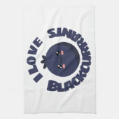 I Liebe Blackcurrant Küchentücher (Vertikal)