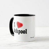 I Liebe Blackpool Tasse (Vorderseite Links)