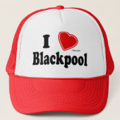 I Liebe Blackpool Truckerkappe (Vorderseite)