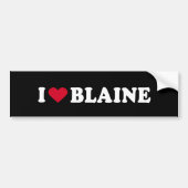 I LIEBE BLAINE AUTOAUFKLEBER (Vorne)