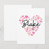 I Liebe Blake - Herz für Blake Dankeskarte (Vorne/Hinten)