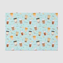 I Liebe Blasen Tee blau Seidenpapier