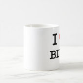 I Liebe-Blau Kaffeetasse (Mittel)