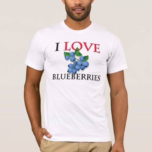 I Liebe-Blaubeeren T-Shirt (Vorderseite)