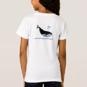 I Liebe BLAUE WHALES - Meeresfauna - Ozeanblau T-Shirt (Rückseite)