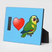 I Liebe Blauer Amazonen Fotoplatte (Seite)