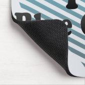 I Liebe Blauer Käse Mousepad (Ecke)