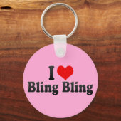 I Liebe Bling Bling Schlüsselanhänger (Vorderseite)