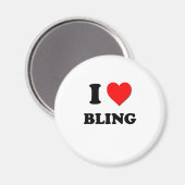 I Liebe Bling Magnet (Vorderseite/Rückseite)