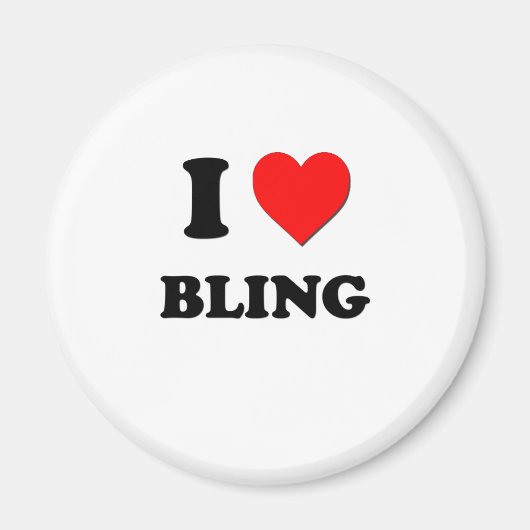 I Liebe Bling Magnet (Vorne)