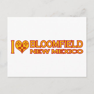 I Liebe Bloomfield, NM Postkarte