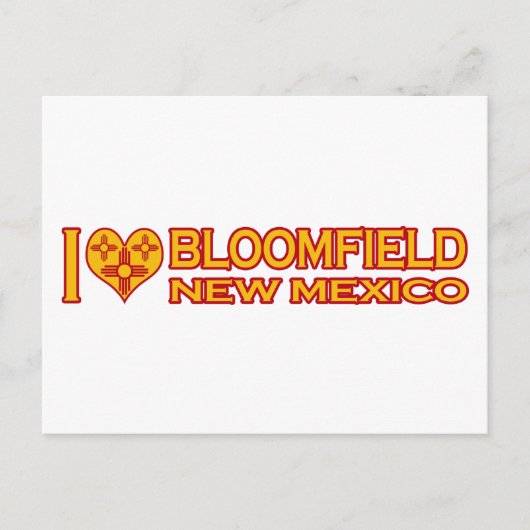I Liebe Bloomfield, NM Postkarte (Vorderseite)