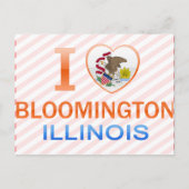 I Liebe Bloomington, IL Postkarte (Vorderseite)