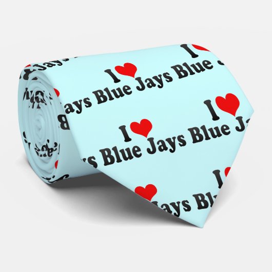I Liebe Blue Jays Krawatte (Gerollt)