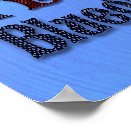 I LIEBE BLUEGRASS - POSTER (Ecke)