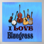 I LIEBE BLUEGRASS - POSTER (Vorne)