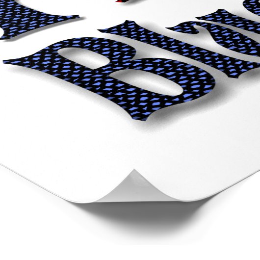 I LIEBE BLUEGRASS* POSTER (Ecke)