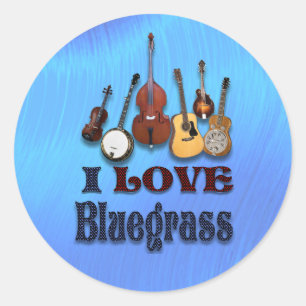 I LIEBE BLUEGRASS - STICKER