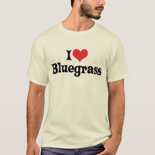 I Liebe Bluegrass T - Shirt (Vorderseite)