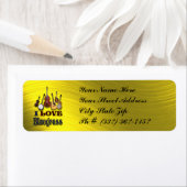 I LIEBE BLUEGRSS-RETURN-ADRESSE-ETIKETT (Insitu)