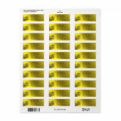 I LIEBE BLUEGRSS-RETURN-ADRESSE-ETIKETT (Vorne)