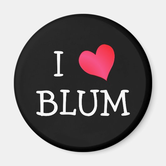 I Liebe Blum Magnet (Vorne)