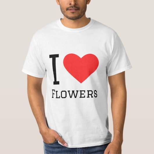 I LIEBE BLUME T-Shirt (Vorderseite)